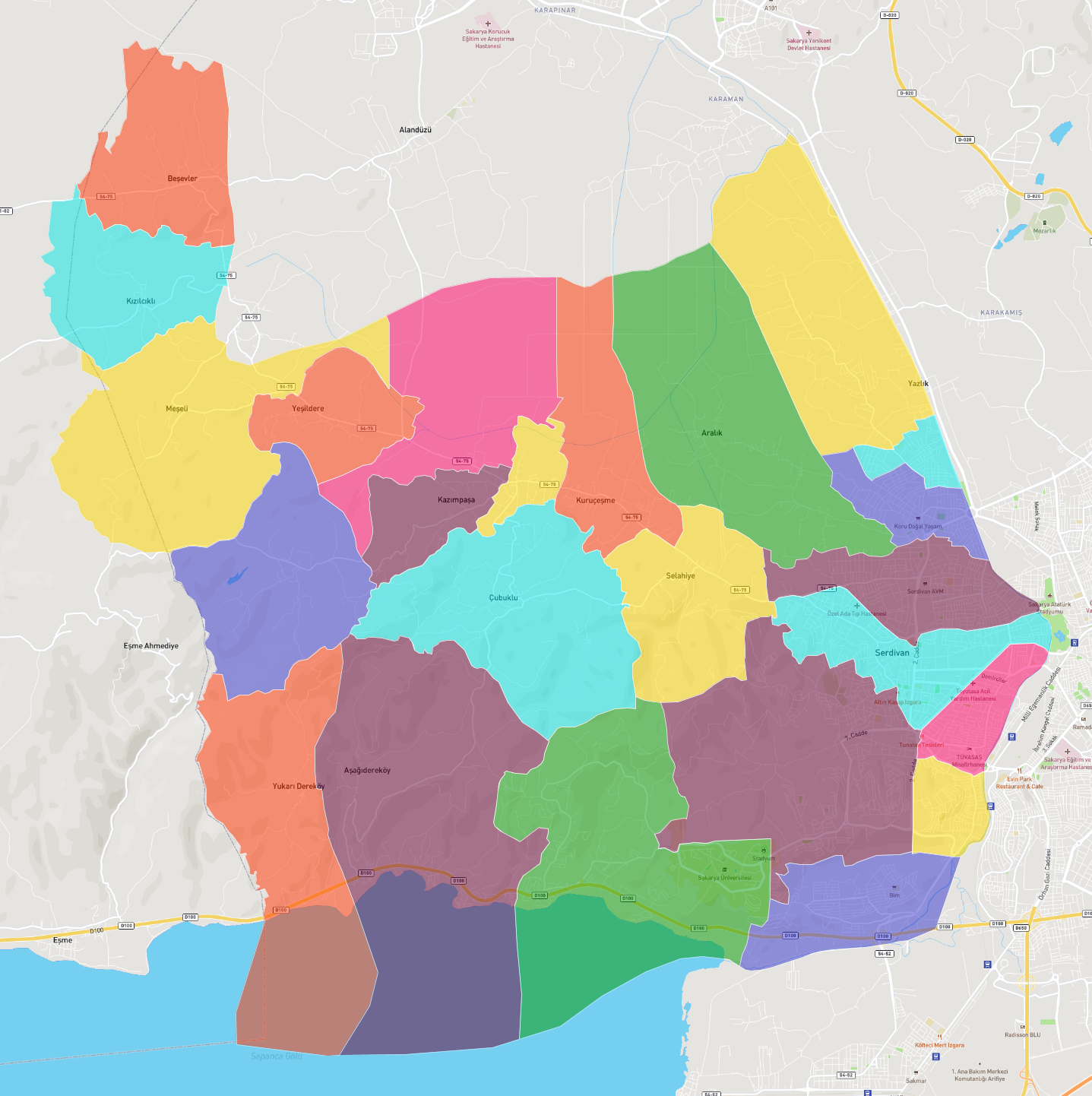 Sakarya Serdivan N Mahalleleri Atlasbig