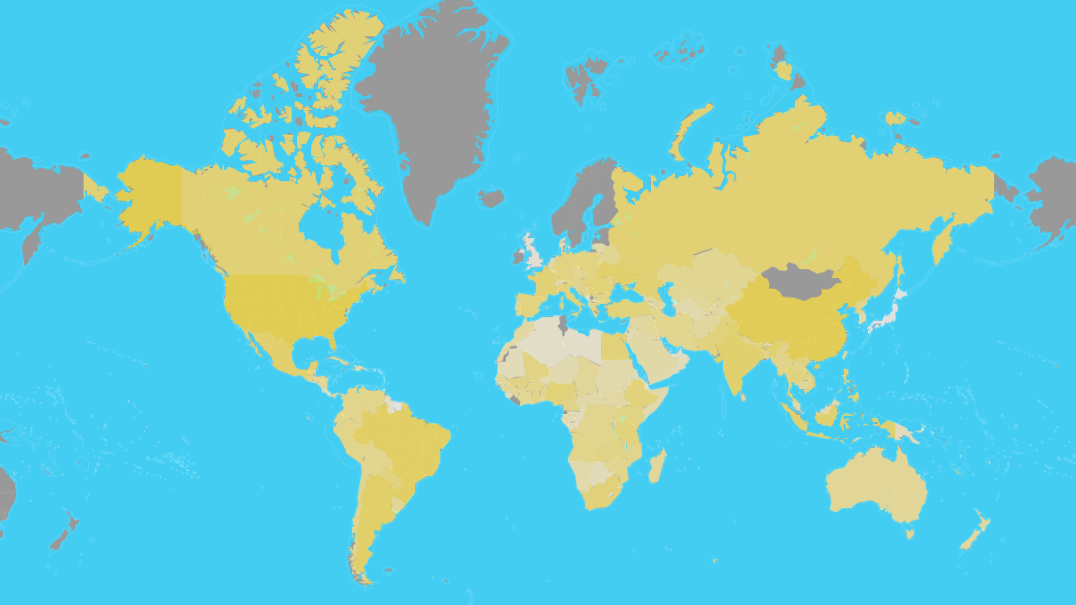 Worlds Corn Production Map