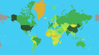Map of Countries by GDP and GDP per Capita Thumbnail