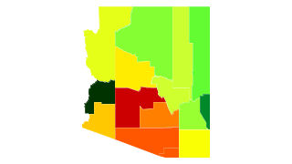 Arizona Population Density Thumbnail