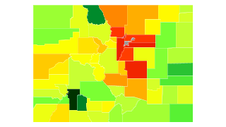 Colorado Population Density - AtlasBig.com