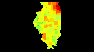 Illinois Population Density Thumbnail