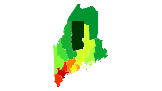 Maine Population Density Thumbnail