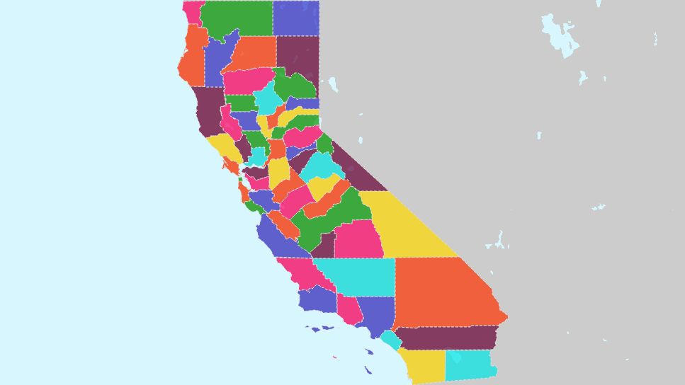 California Counties Map High Res Vector Graphic Getty Images ...