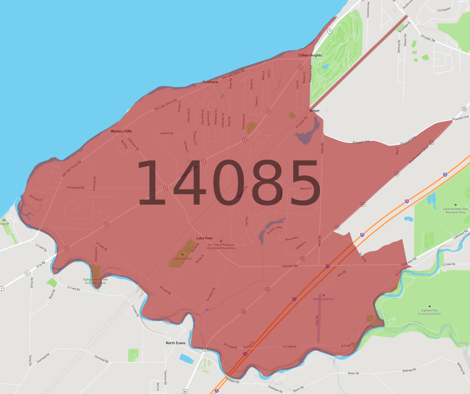 Zip Code 14085