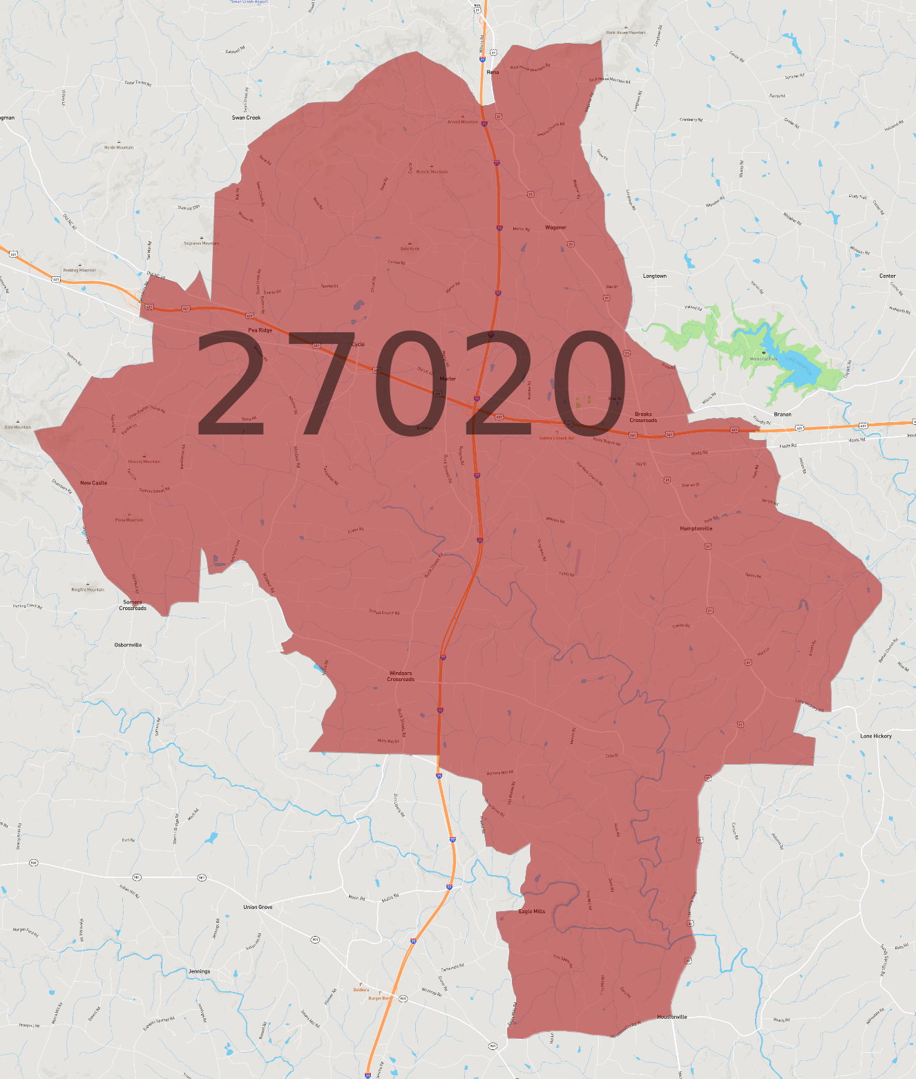 Zip Code 27020