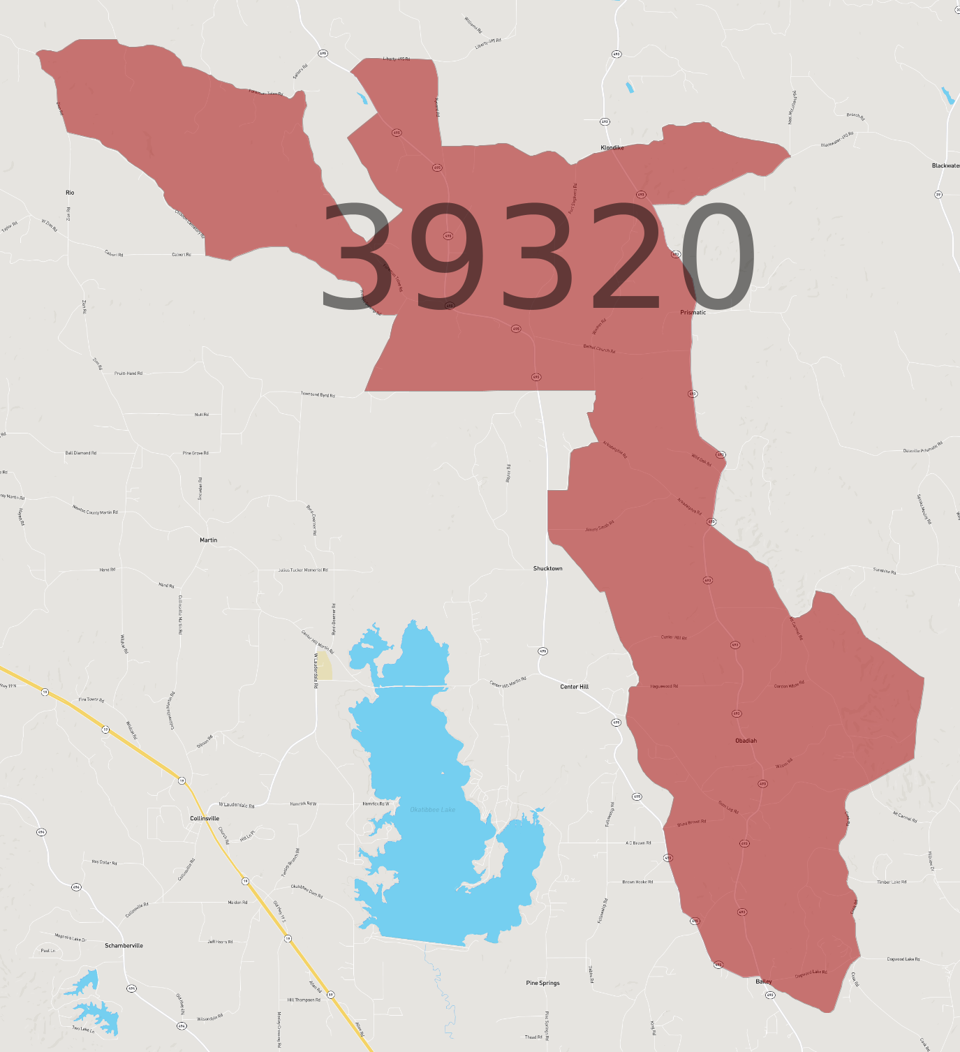 Zip Code 39320