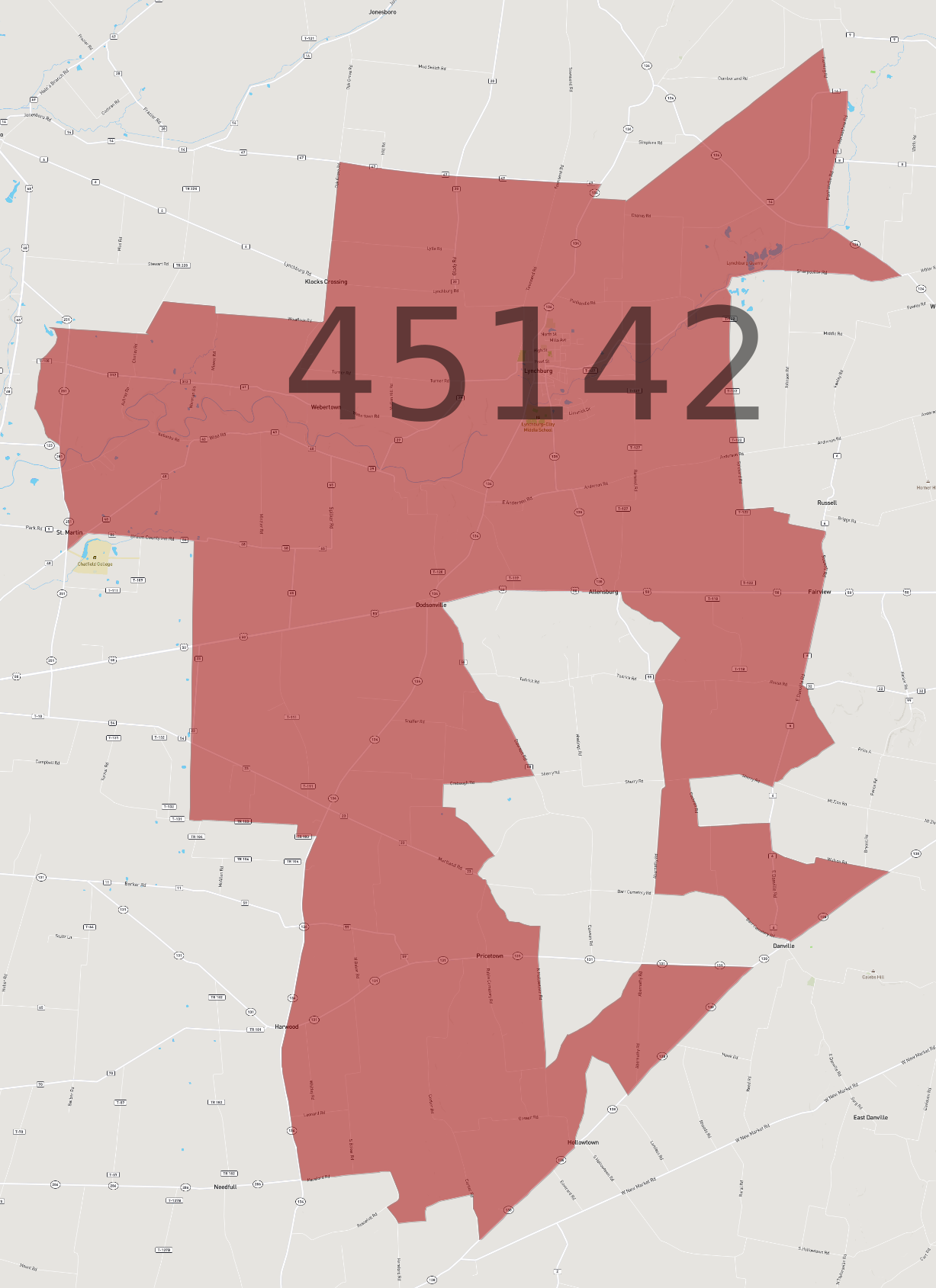 Zip Code 45142