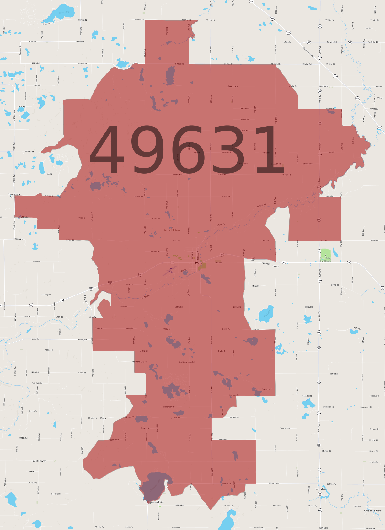 Zip Code 49631