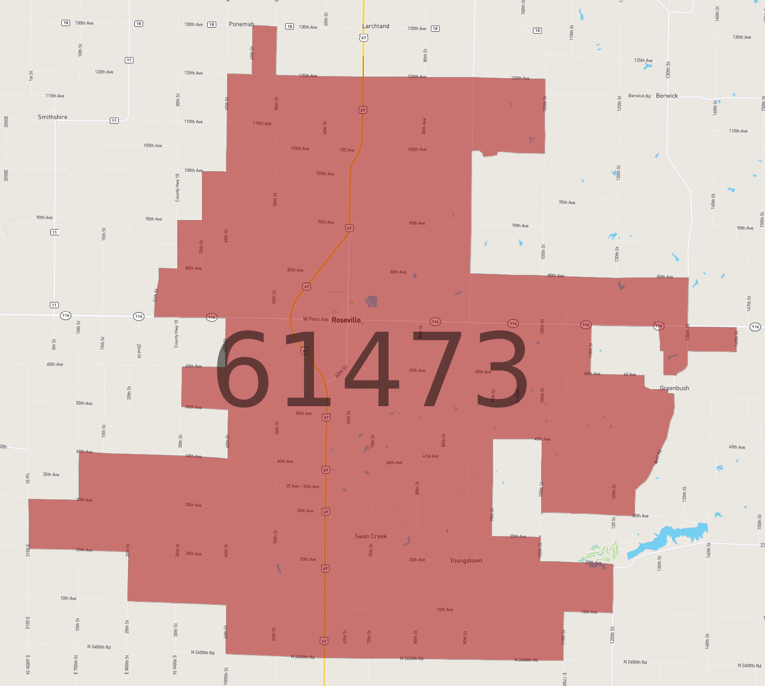 Zip Code 61473 - AtlasBig.com