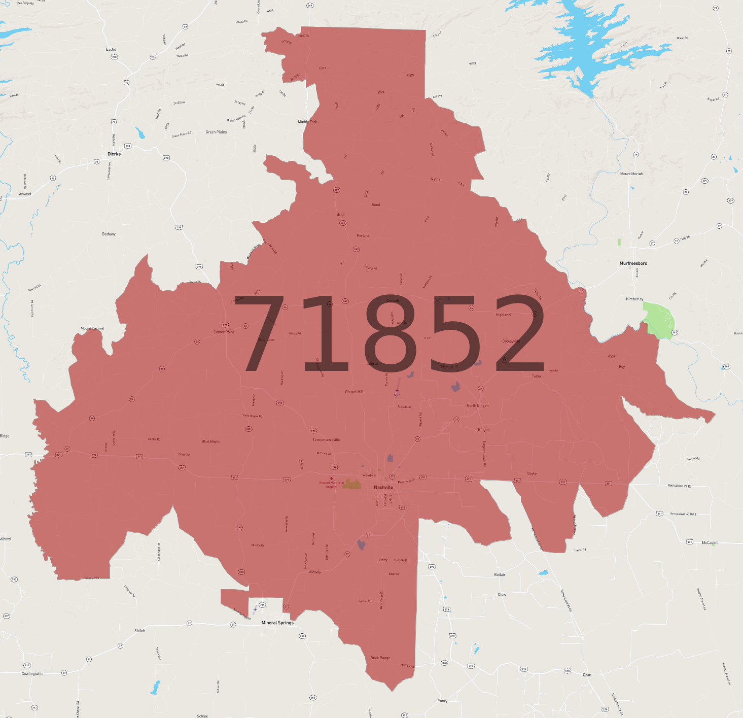 Zip Code 71852