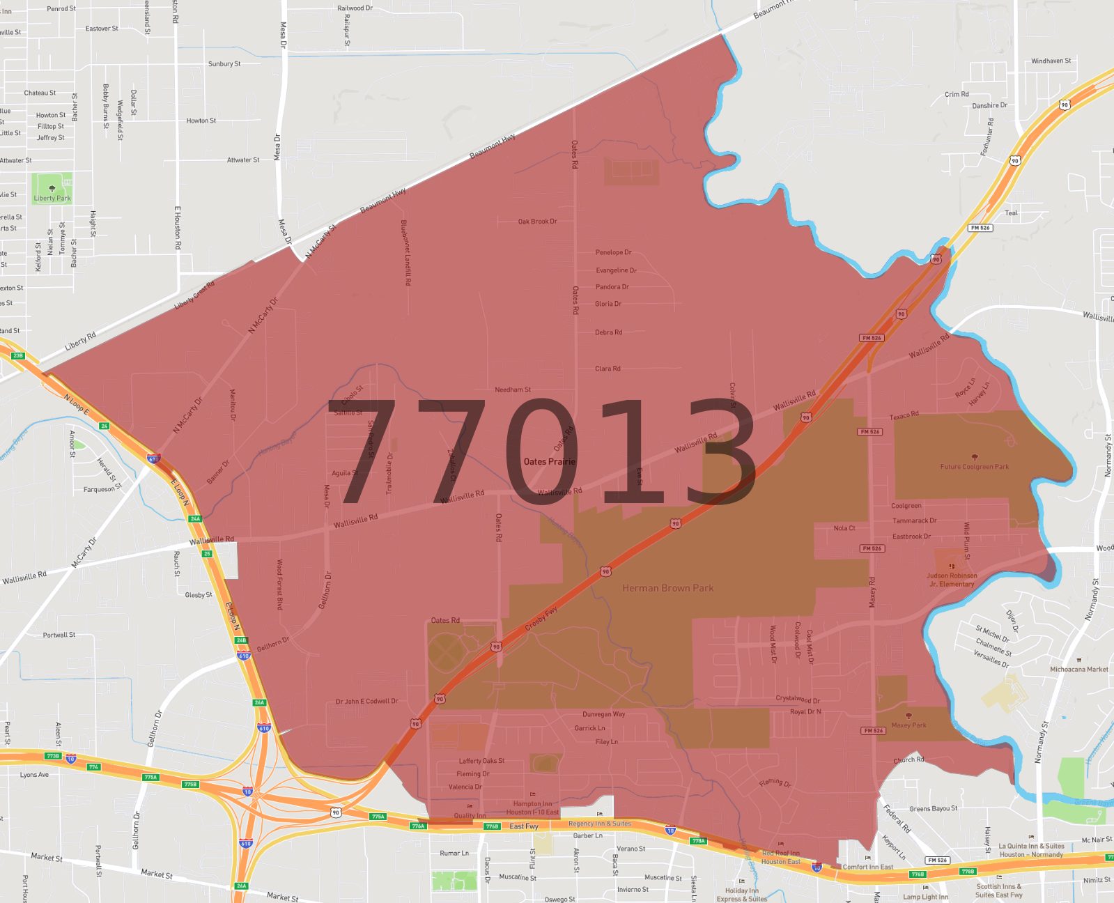 Zip Code 77013