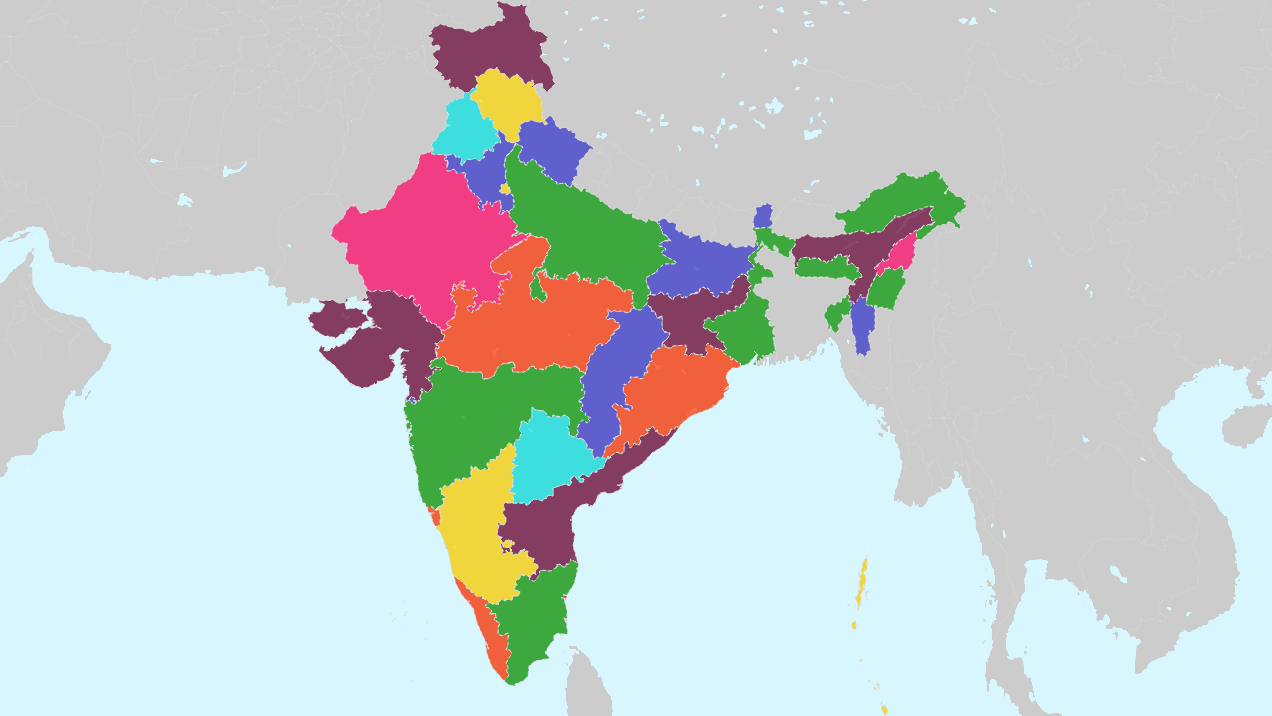 Города штаты индия. Штаты Индии. 28 Штатов Индии. Административно-территориальное деление Индии. Штаты Индии на карте.