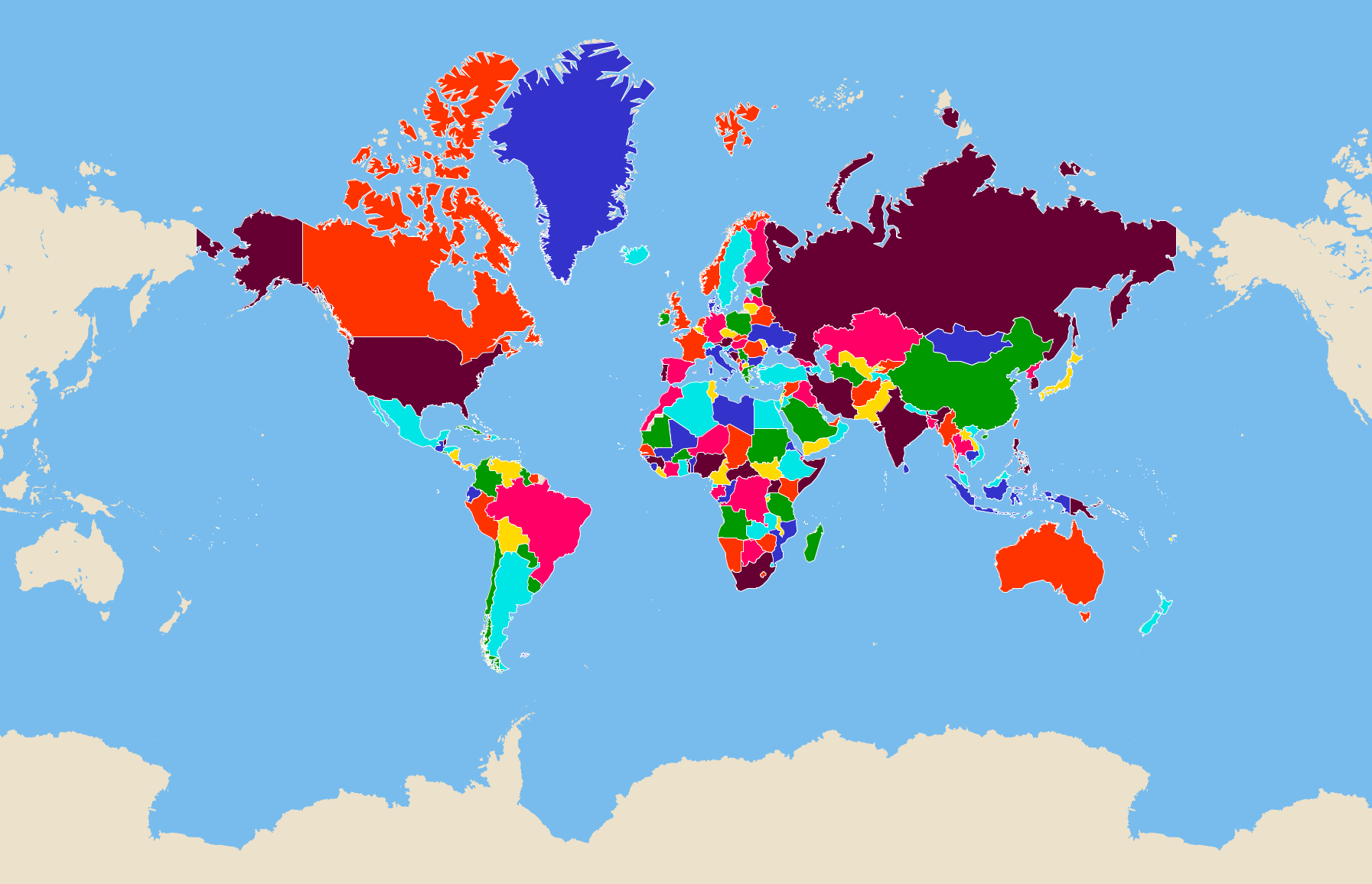 インタラクティブな国の地図 Atlasbig Com
