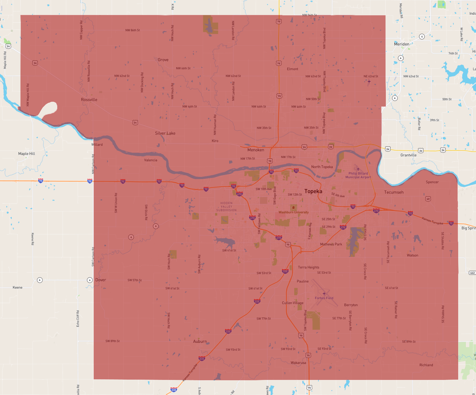 Kansas Shawnee County - AtlasBig.com