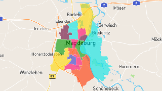 Magdeburg Postleitzahlen Karte - AtlasBig.com