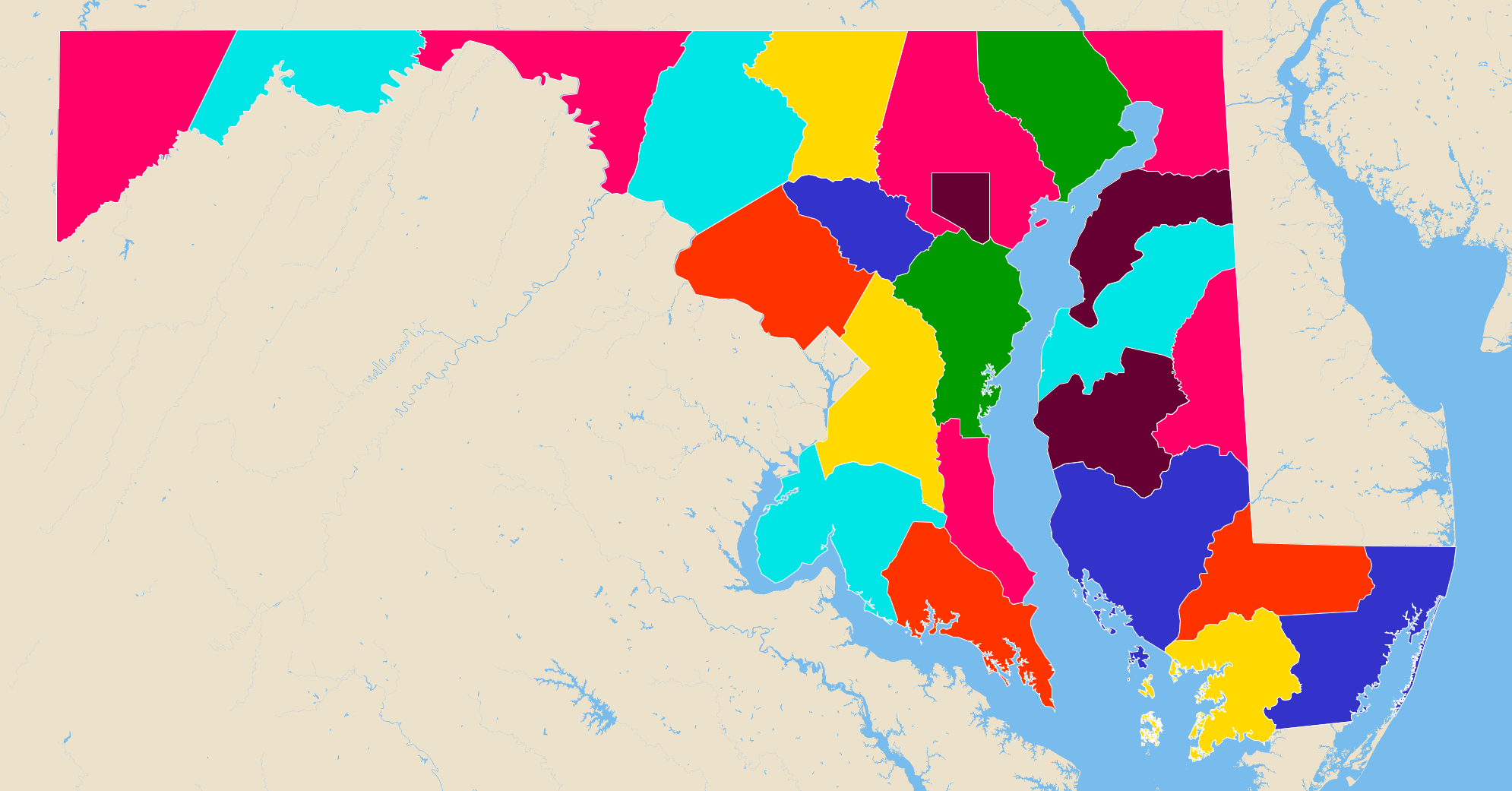 Maryland Counties 