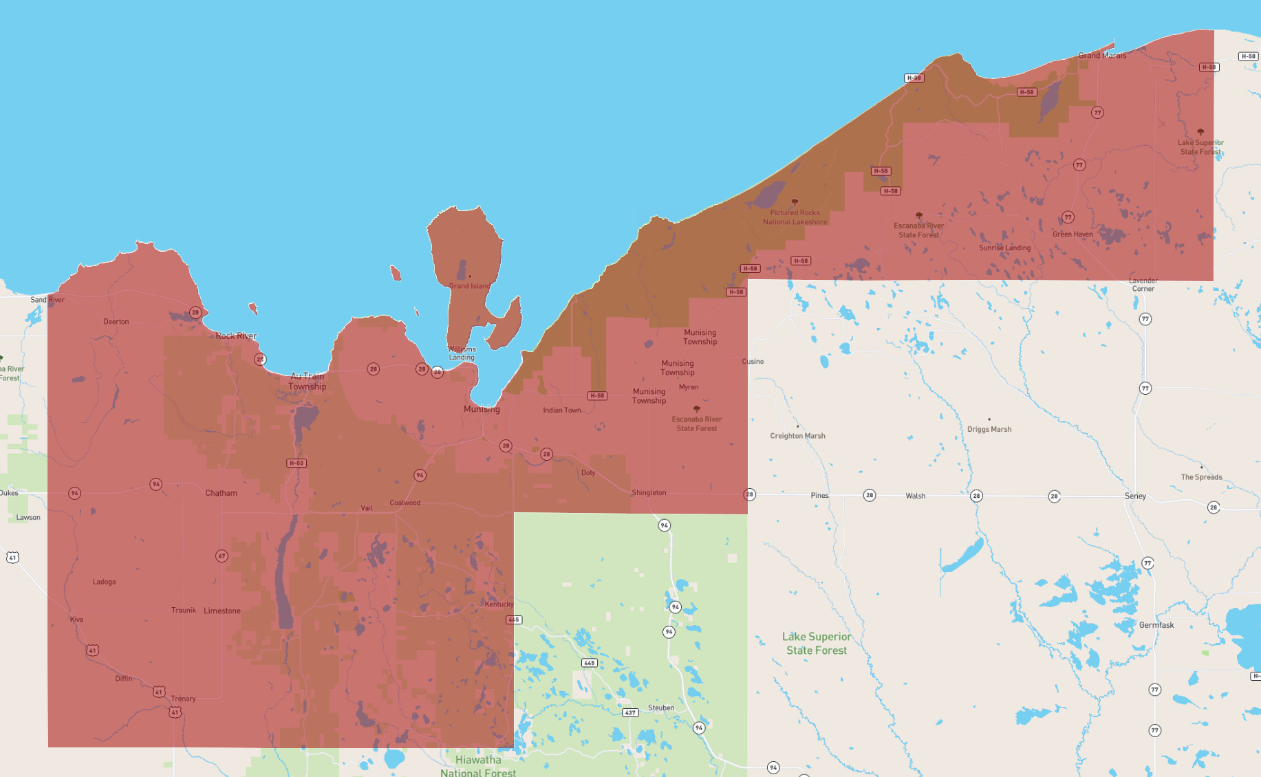 Michigan Alger County