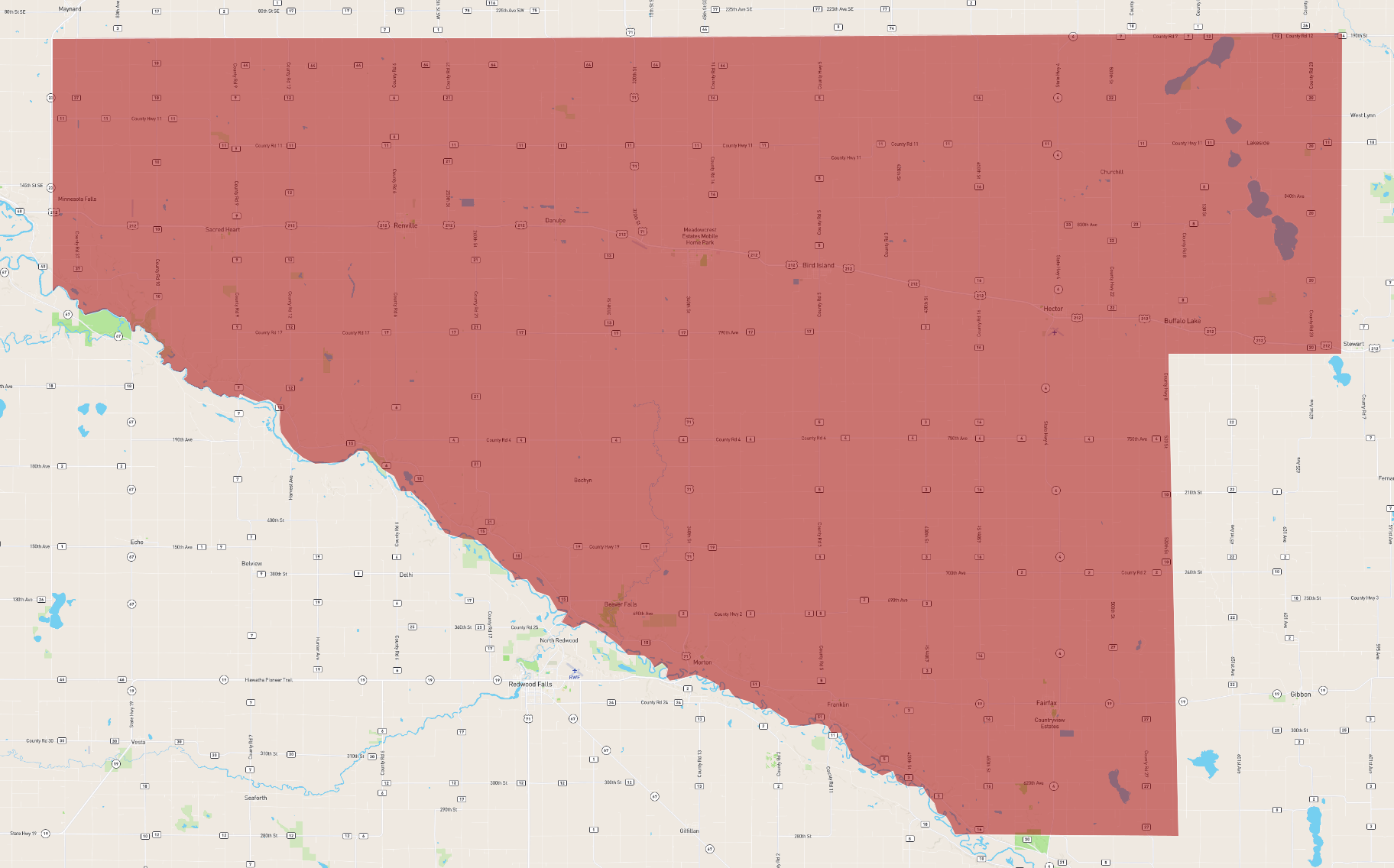 Minnesota Renville County 7432