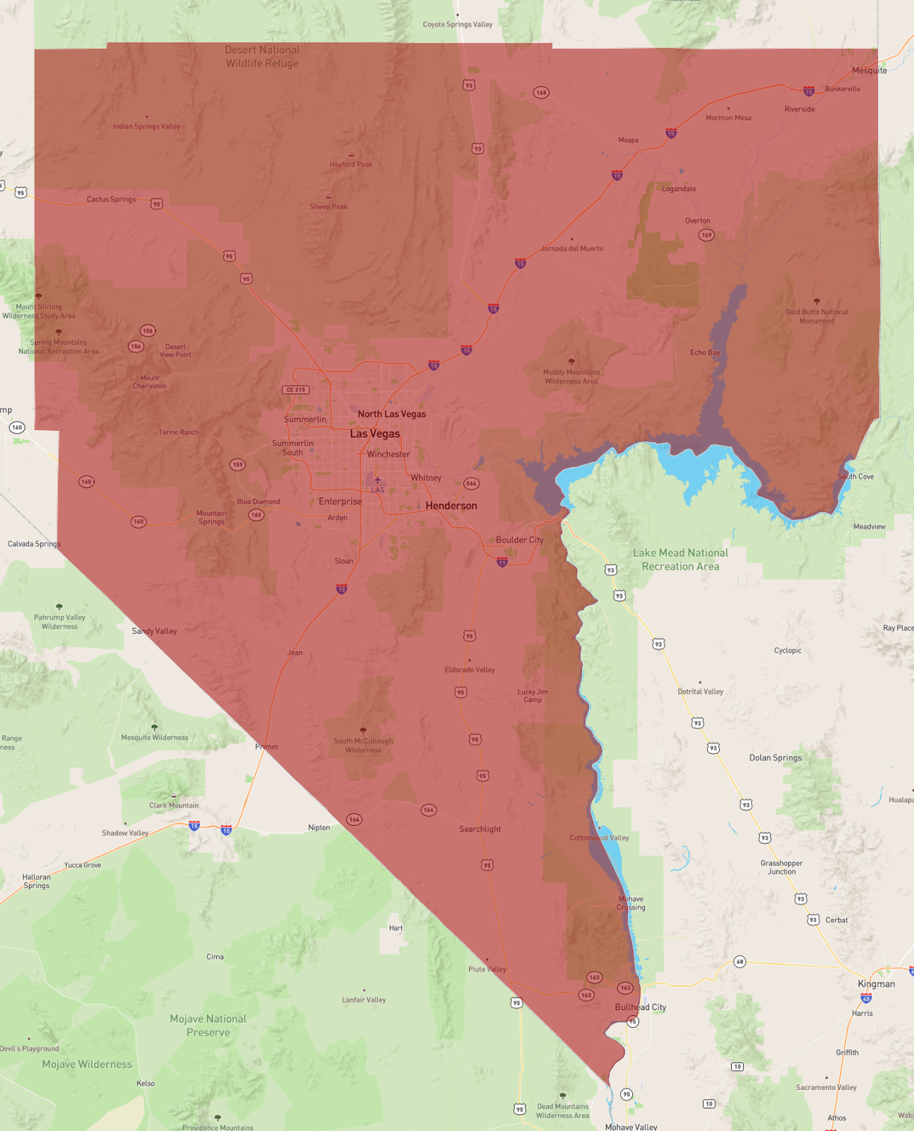 Nevada Clark County - AtlasBig.com