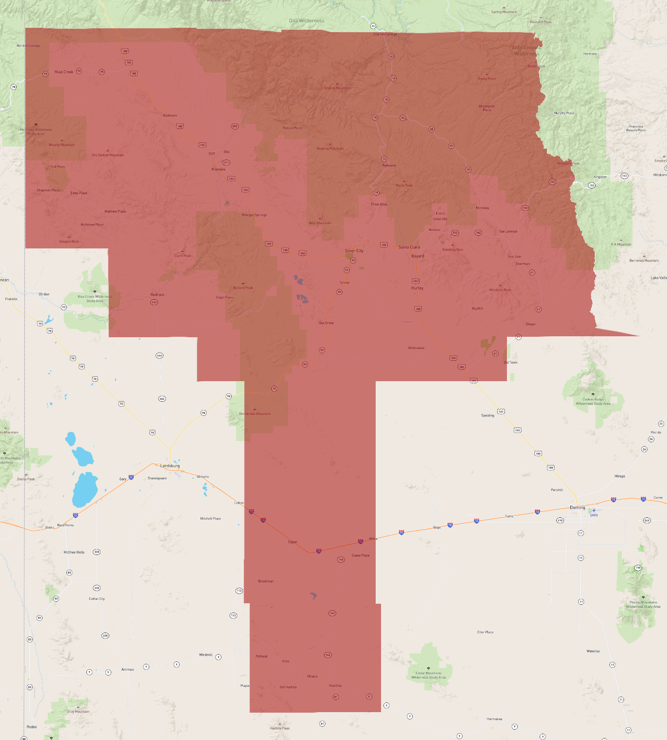 New Mexico Grant County - AtlasBig.com