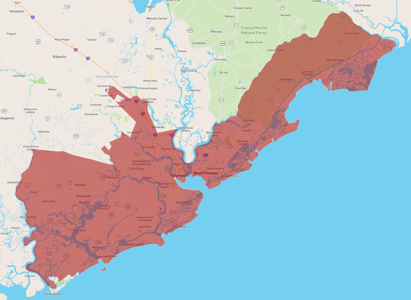 South Carolina Charleston County AtlasBig com