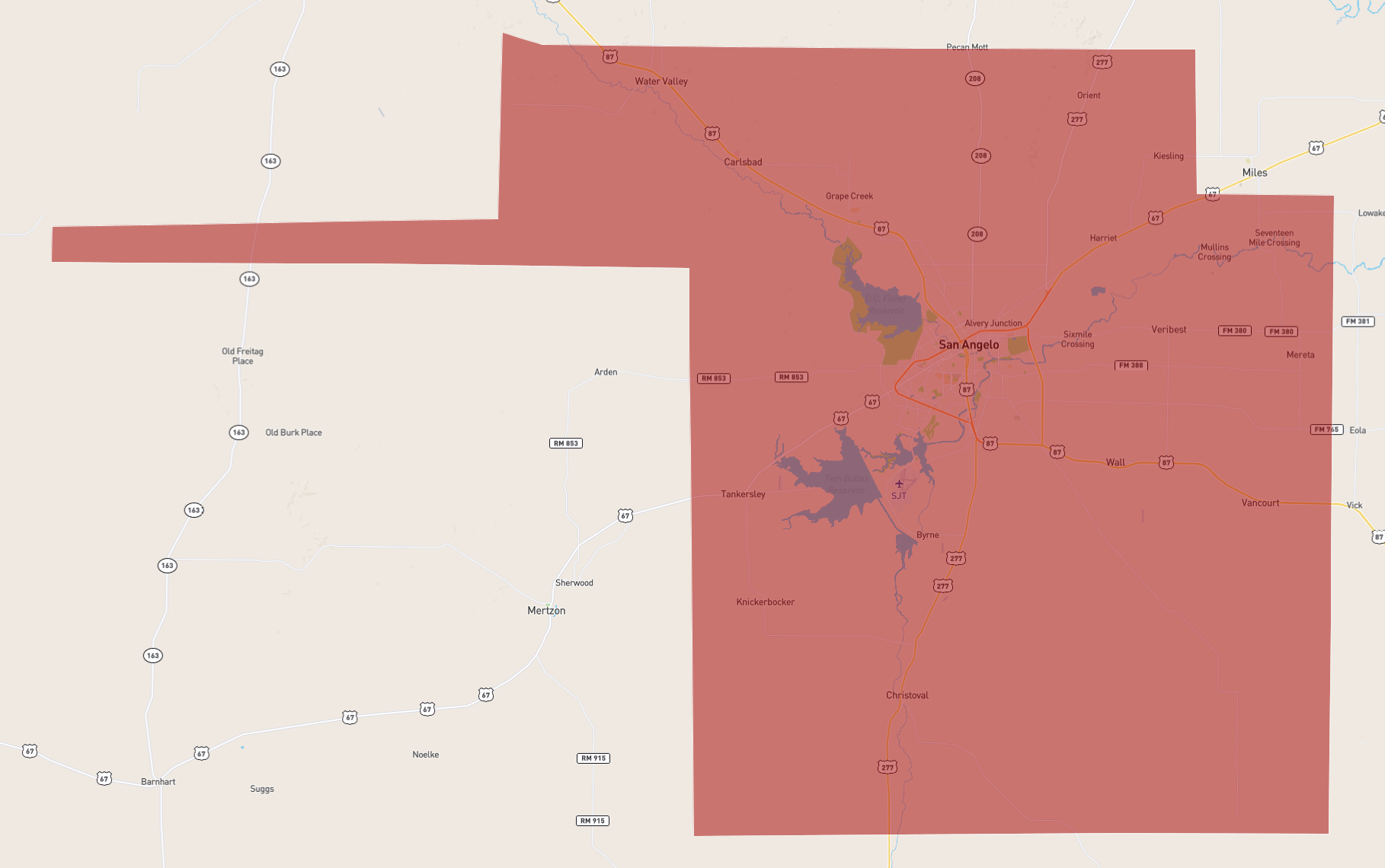 Texas Tom Green County 